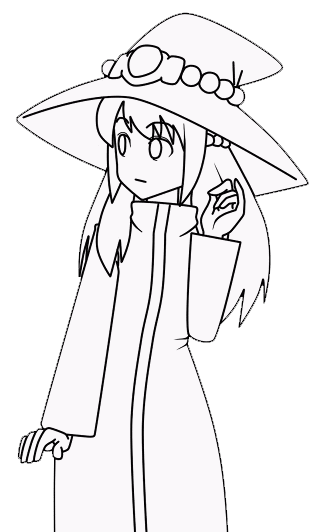 Witch girl is loading your page